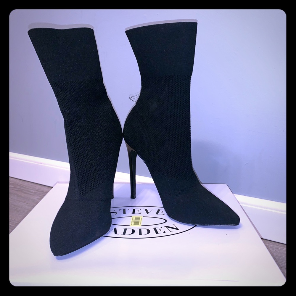 Steve Madden Black Booties